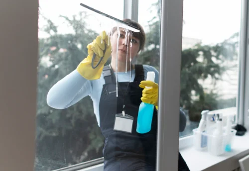 Nettoyage de vitres intérieures et extérieures à Haudrecy